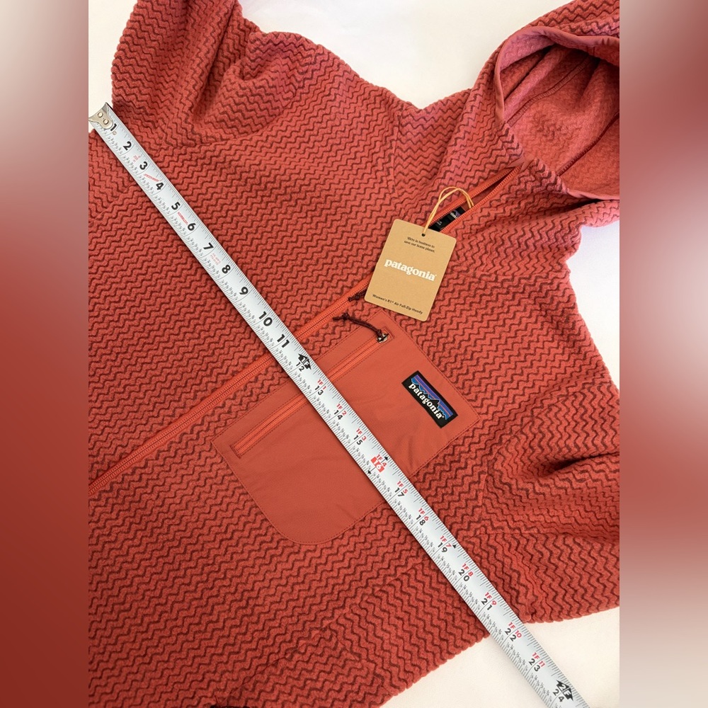Patagonia R1 Air Full-Zip Hoody Women's Size L POTTERS RED - Picture 4 of 10